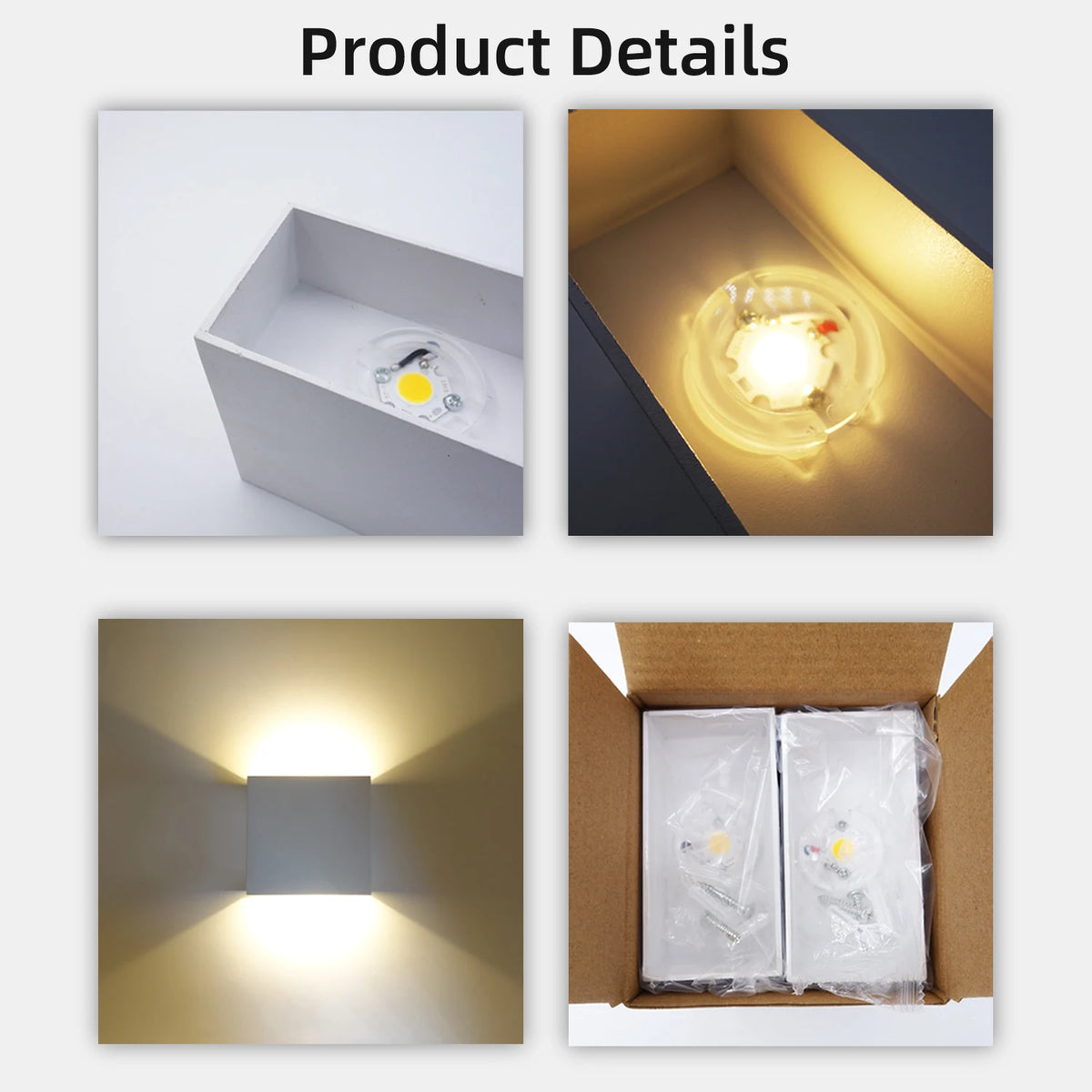 Applique murale LED intérieure 6 W à éclairage haut et bas