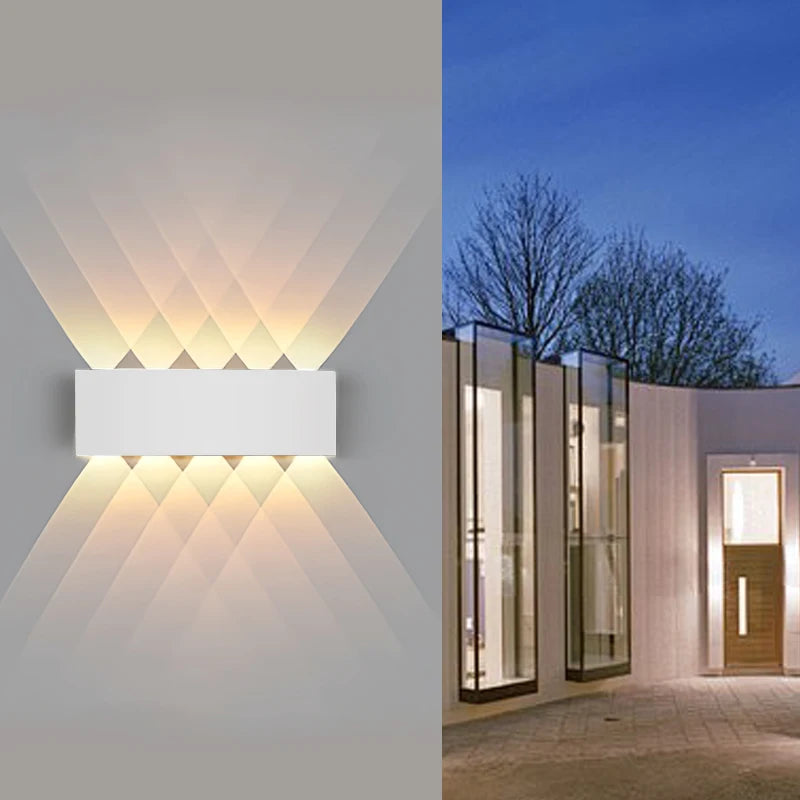 Applique murale LED IP65 à éclairage haut et bas