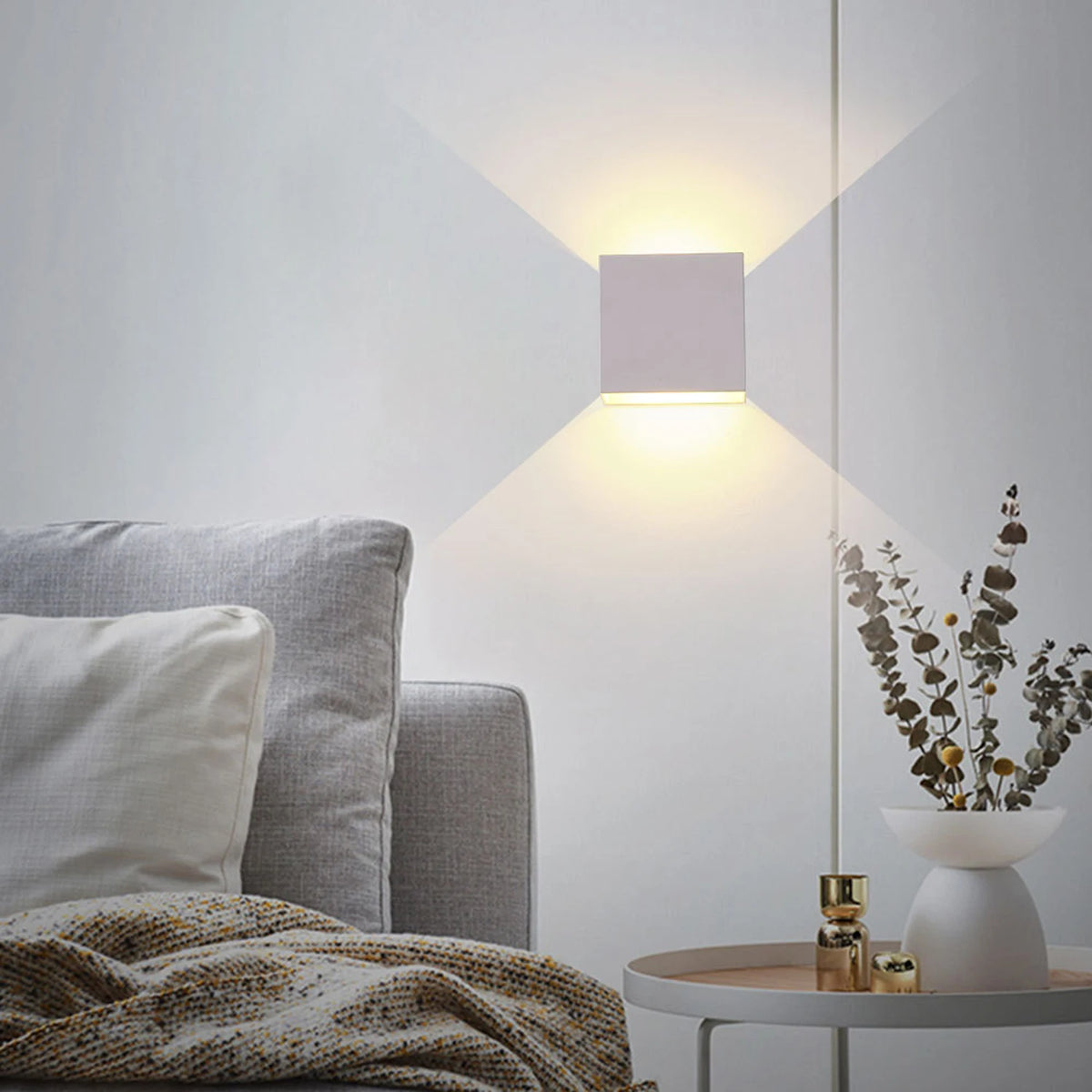 Applique murale LED intérieure 6 W à éclairage haut et bas