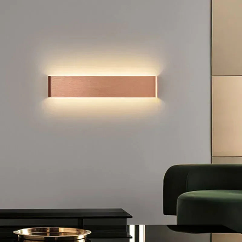 Applique murale LED en aluminium à éclairage haut et bas