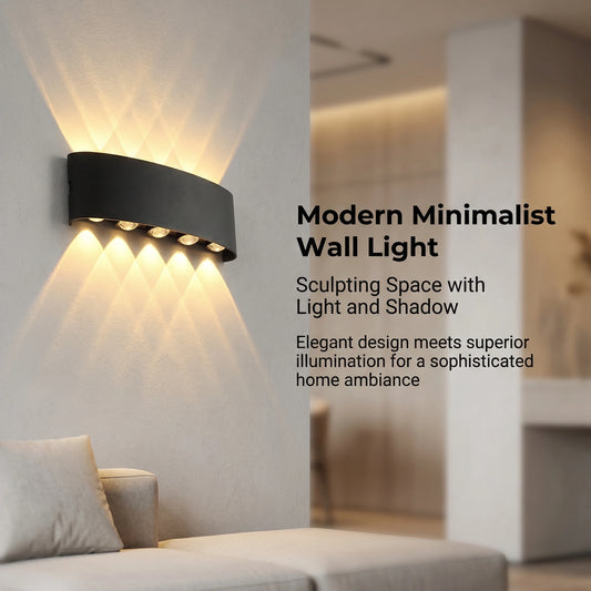 Applique murale LED à éclairage haut et bas, 2 à 10 W