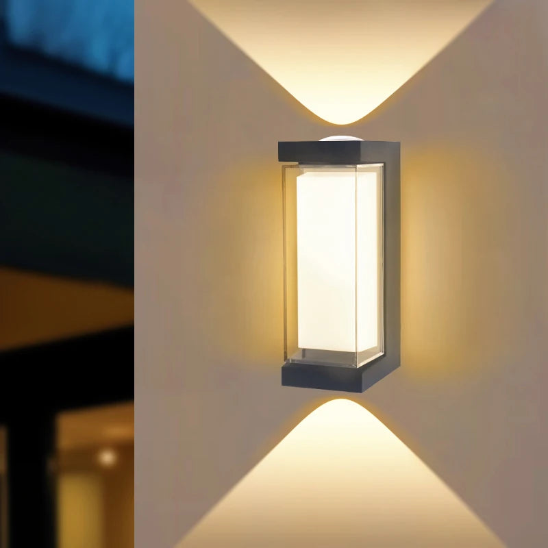 Applique murale LED IP65 à éclairage haut et bas