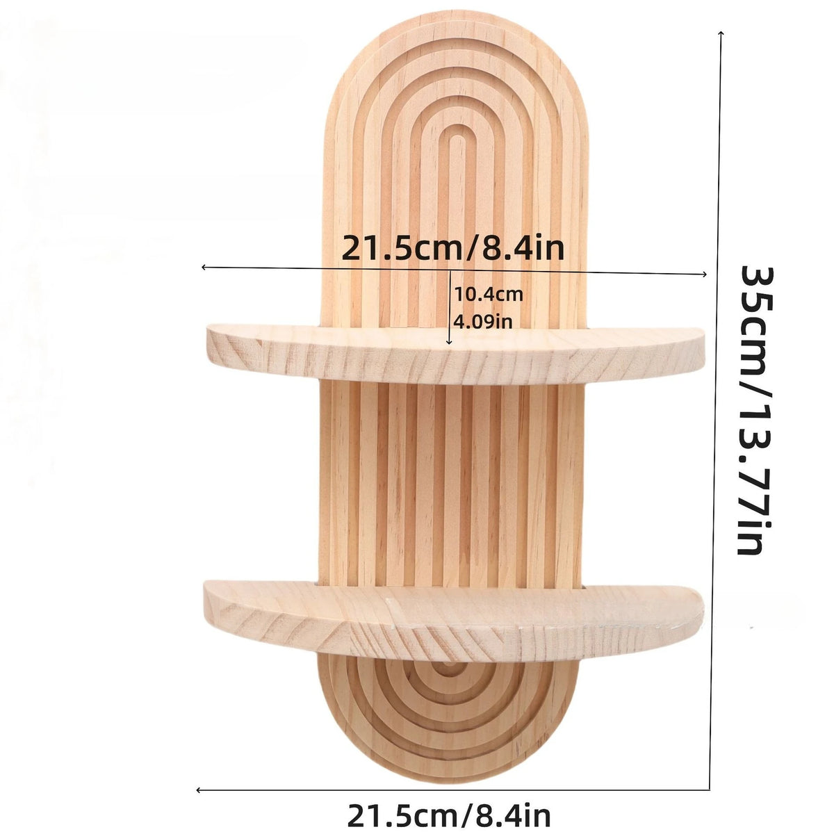 Étagère flottante en bois – Style bohème vintage