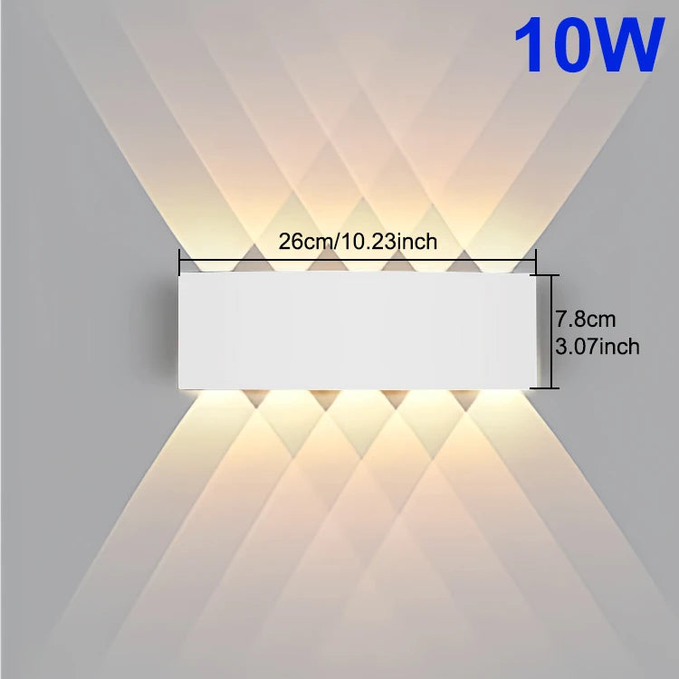 Applique murale LED IP65 à éclairage haut et bas