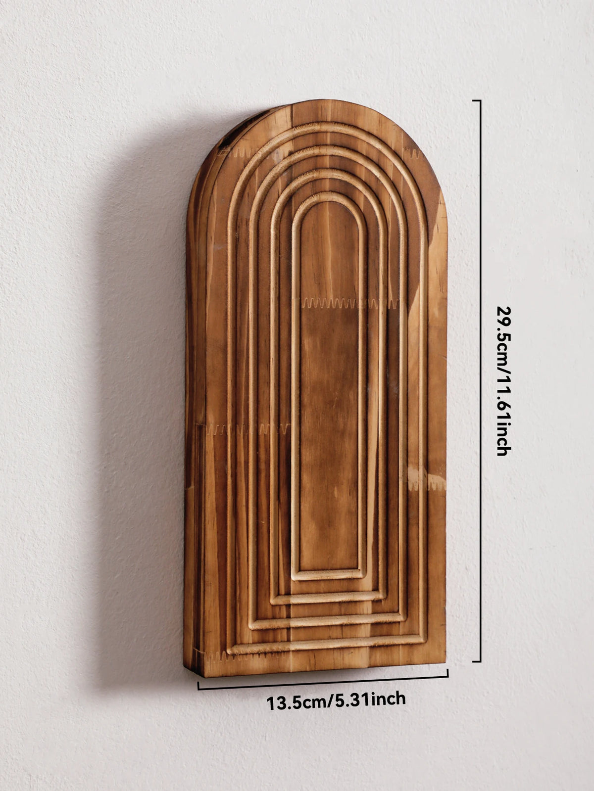 Vase mural arche en bois – Jardinière suspendue