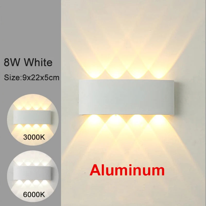 Applique murale LED à éclairage haut et bas, 2 à 10 W