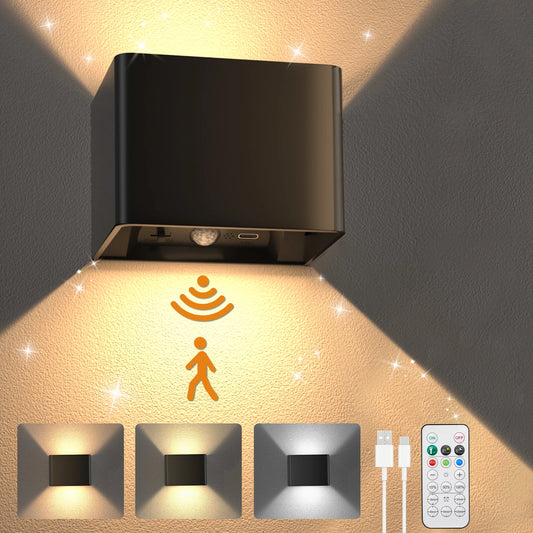 Applique murale LED rechargeable avec détecteur de mouvement