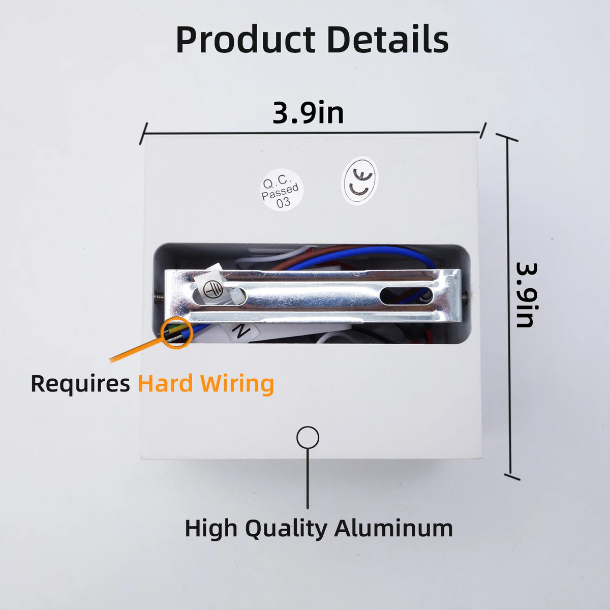 Applique murale LED intérieure 6 W à éclairage haut et bas