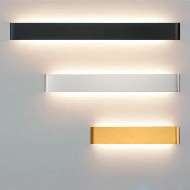 Applique murale LED en aluminium à éclairage haut et bas