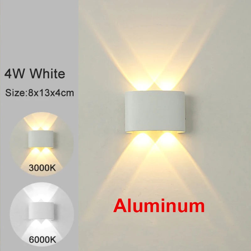 Applique murale LED à éclairage haut et bas, 2 à 10 W