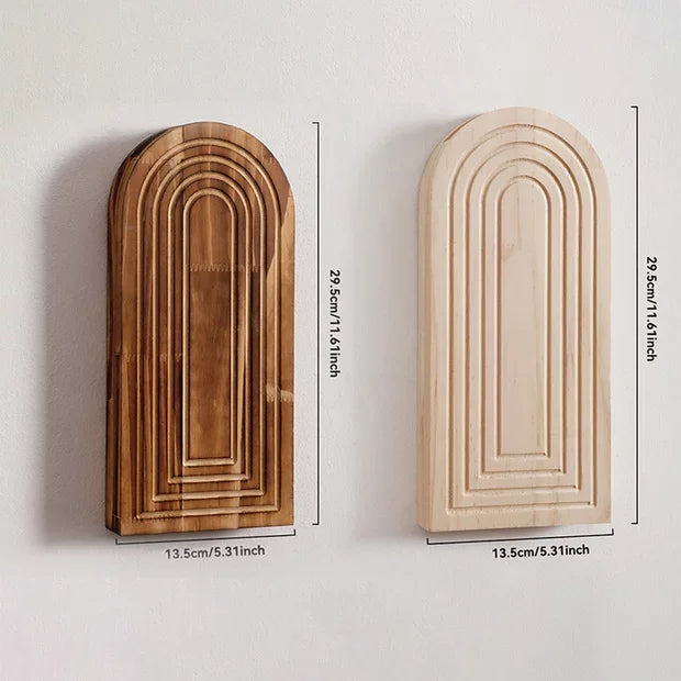 Vase mural arche en bois – Jardinière suspendue