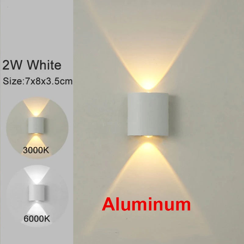 Applique murale LED à éclairage haut et bas, 2 à 10 W