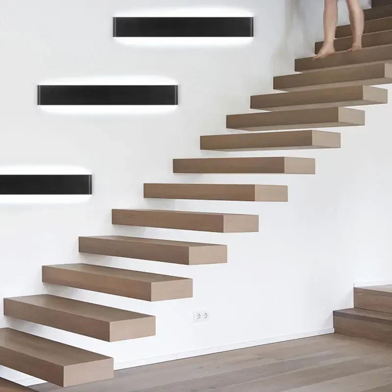 Applique murale LED en aluminium à éclairage haut et bas