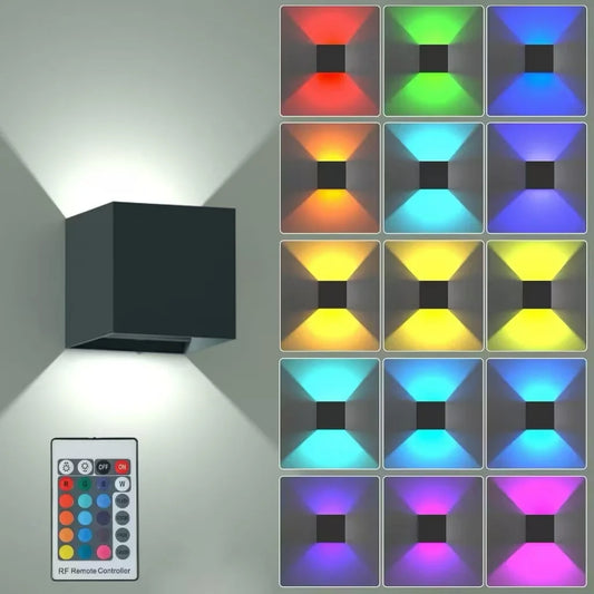 Applique murale LED RGB avec télécommande