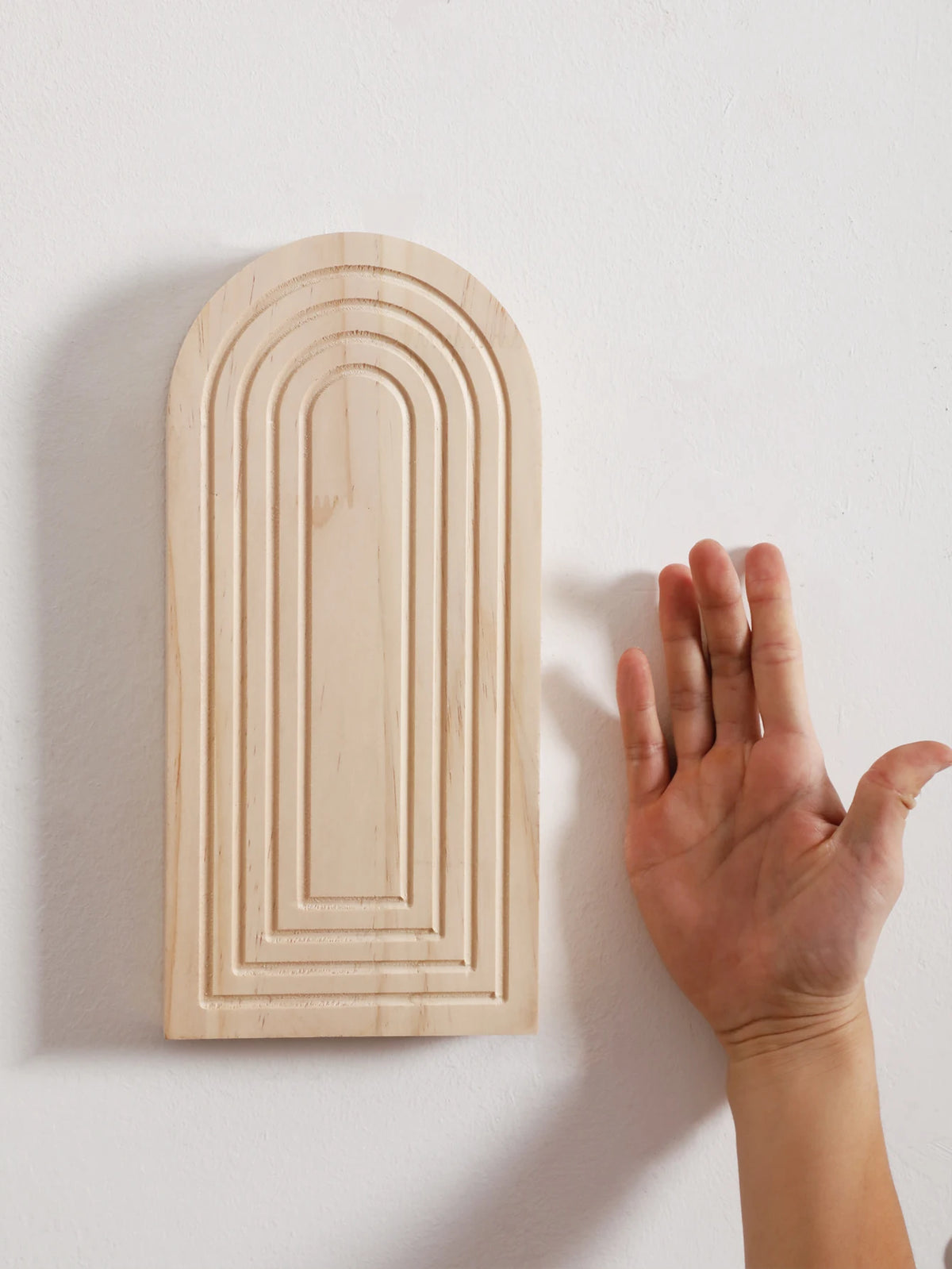 Vase mural arche en bois – Jardinière suspendue