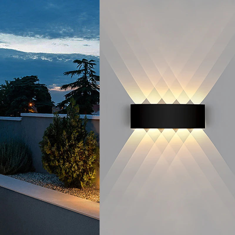 Applique murale LED IP65 à éclairage haut et bas